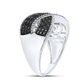 1/6CTW-DIA FASHION BLACK RING